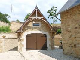 Garage en charpente ferme chevron - Structuré Bois