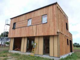 Maison à ossature bois à Ploujean - Structuré Bois