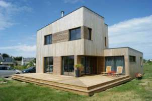 Maison en bois à Santec - Structuré Bois