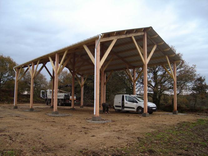 charpente traditionnelle hangar