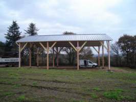 Charpente de hangar - Structuré Bois