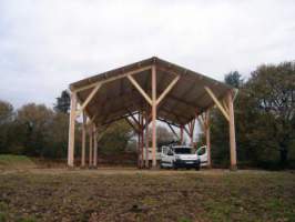 Charpente de hangar - Structuré Bois