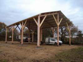 Charpente de hangar - Structuré Bois